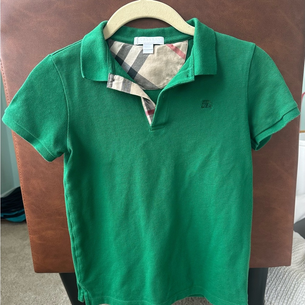 Burberry youth polo shirt. Excellent condition